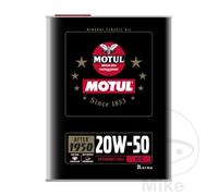 Motul Huile moteur Classique 20W50 Minérale – Voiture d'époque 1950-1970 – 2 L
