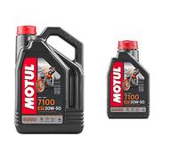 Motul 104104 7100 à moteur 4 temps 20 w-50, 4 l & 104103 7100 à moteur 4 temps 20 w-50, 1 l