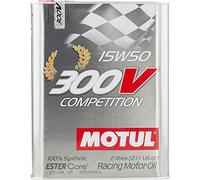 Motul 104244 Huile de Moteur 300 V Compétition 15W-50, 2 l