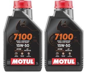 Motul 104298 7100 4T, 15 W-50, 1 l (Lot de 2)