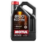 Motul 107252 8100 Eco-Lite 5W-30 Huile moteur synthétique, 5 litres, 128 fl. oz