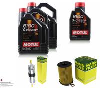 Motul 10L 5W-30 huile moteur + Mann-Filter pour BMW 6er Cabriolet F12 650i