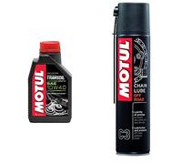 MOTUL 10w40 Huile boite de vitesse Transoil Expert 1L & Chain Lube Off Road C3 400ml