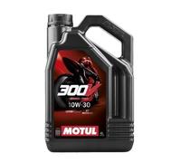Huile Moteur MOTUL 300V ROAD RACING 10W30 4L 100% synthèse moto scooter quad 4T