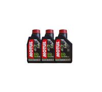Motul 2T 510 Lot de 3 bidons d'huile moteur semi-synthétique 3 l 2 temps 1 l