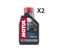 Motul 3000 20W50 Route V-Twin MA2 Jaso T903 Huile Moteur Moto Minérale 2 Litres