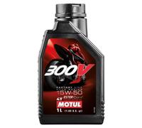 Motul 300V Factory Ligne Road Racing 15W-50 4T Huile 1 Litre Première Noyau