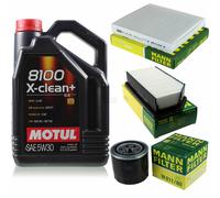 MOTUL 5 L 5W-30 Huile Moteur + MANN-FILTER Pour KIA Soul AM 1.6 CVVT