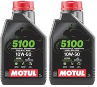 Motul 5100 4T 10W50 Oil 1L (Lot de 2)