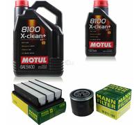 MOTUL 6 L 5W-30 HUILE MOTEUR + MAN-FILTER pour Hyundai Père noël Fé II CM 2.4