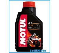 MOTUL 710 2T Huile Lubrifiante 100% Synthétique Pour Mélange Antifumée Antiwear