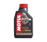 MOTUL 7100 10W50 100% SYNTHÉTIQUE 1L HUILE MOTEUR JASO MA2 Pour MOTO 4 Temps