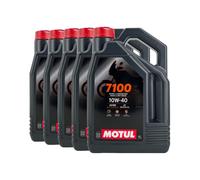 MOTUL 7100 SAE 10W-40 4T Huile De Moto API SP, JASO MA2, 5x4 Litres