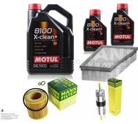 MOTUL 7L 5W-30 Huile Moteur + MANN-FILTER Pour BMW Coupe E82 125I E92 325I 325XI