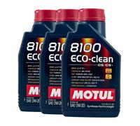 MOTUL 8100 Eco-Clean SAE 0W-20 Huile BMW LL-17 Fe MB 229.72, 3x1 Litre