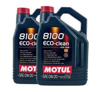 MOTUL 8100 Eco-Clean SAE 0W-20 Huile Moteur BMW LL-17 FE+, MB 229.72, 5 Litres