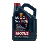 MOTUL 8100 Eco-Clean SAE 0W-20 Huile Moteur BMW LL-17 FE+, MB 229.72, 5 Litres