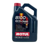 MOTUL 8100 Eco-Clean SAE 0W-20 Huile Moteur BMW LL-17 FE+, MB 229.72, 5 Litres