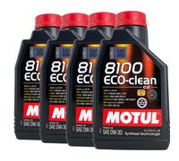 MOTUL 8100 Eco-Clean SAE 0W-30 Huile Ford WSS-M2C950-A, MB 229.61, 4x1 Litre