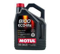 MOTUL 8100 Eco-Lite SAE 0W-20 Huile Chrysler Ms 6395, Api Sp RC, 5 Litre