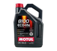 Motul Huile moteur 8100 Eco-Lite SAE 0W-20 – Chrysler MS-6395 – API SP RC – 5 Litre