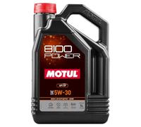 Motul 8100 Power 5W-30 Entièrement synthétique | Formule à base d'esters pour moteurs turbocompressés et haute performance | Protection LSPI, résistance extrême à la chaleur, lubrification de