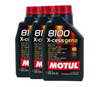MOTUL 8100 X-CESS GEN2 SAE 5W-40 Huile Moteur VW 502 00, VW 505 00, 1 Litre