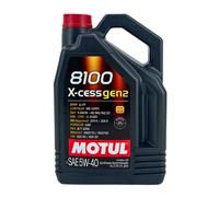 MOTUL 8100 X-Cess GEN2 SAE 5W-40 L'Huile De Moteur VW 502 00, 505 00, 2x5 Litre