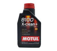 Motul Huile moteur 8100 X-CLEAN+ 5W-30, MB 229.51, VW 50400/50700, 1 Litre