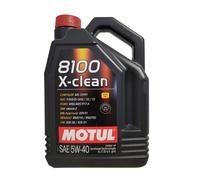 Motul 8100 X-Clean 5W-40 Huile Moteur 5 Litres Opel GM Dexos2 MB 229.51