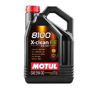MOTUL 8100 X-Clean Fe 5W-30 Huile Moto MB 229.52, RN17, PSA B71 2290, 5 Litre