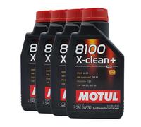 MOTUL 8100 X-Clean + SAE 5W-30 Huile Porsche C30, VW 504 00, 4x1 Litre