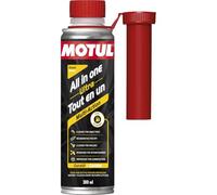 Motul - Additif Tout en Un Diesel - Nettoyant Multi-Action Curatif - Réduction Consommation et Émissions - Idéal Avant Contrôle Technique - All in One Ultra Diesel - 300 ML