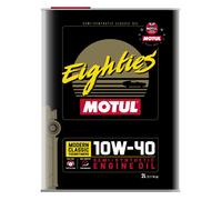 MOTUL Eighties 2 L Huile Moteur 10W40 Semi-Synthétiques Voiture Classique D'Api