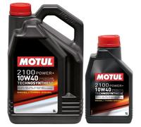 MOTUL Huile 2100 POWER+ DIESEL 10W40 5+1L (bidon) - Huile auto