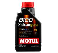 1 Lt MOTUL 8100 X-Clean 5W40 Huile de Moteur 100% Synthétique Acea C3 Api Sn /