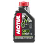 1LT Huile Moteur MOTUL 5100 15W50 Jaso MA2 4T Techosyntese Ester