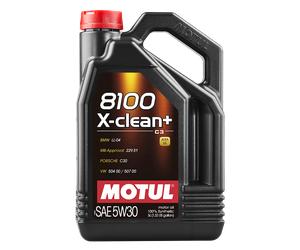 MOTUL - Huile moteur 5W30 (C3, 8100 X-CLEAN+, LL), 5 litres - Réf. 106377