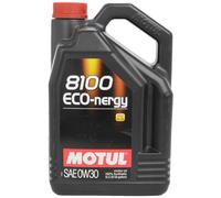 Huile moteur Motul 8100 Eco-Nergy essence/diesel 0W30 5L