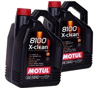Motul Huile Moteur 8100 X Clean 5W40, Pack 10 litres (2 x 5 Lt)