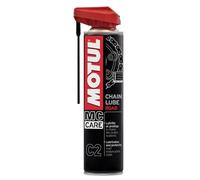 Motul - Lubrifiant Chaîne Moto Route - Aérosol Incolore - Compatible O-Ring, X-Ring, Z-Ring - Résiste aux Très Grandes Vitesses, à l’Eau et au Sel - Antirouille - MC Care Chain Lube Road C2-400 ML