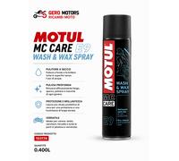 MOTUL MC CARE E9 WASH & WAX SPRAY - NETTOYANT SPRAY SEC 400 ML