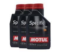 Motul Spécifique 2312 0W-30 Huile Moteur, PSA B71 2312, 3X1 Litre