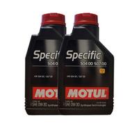 MOTUL Spécifique 50400 - 50700 0W-30 2 X 1 Litre Huile Moteur VW Seat Skoda Audi