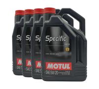MOTUL Spécifique 948B SAE 5W-20 L'Huile De Moteur STJLR.03.5004, 4x5 Litre