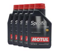 MOTUL Spécifique Ford WSS-M2C913-D SAE 5W-30 Huile Moteur ACEA A5/B5, 5x1 Litre