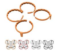 MotuTech Anneaux de Protection Pare-Chocs DJI Flip TPE Guards pour Protection d'Hélice Propeller Guard Accessoire Anti-Collision (Orange)