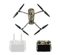 MotuTech Autocollant pour Mavic 3 Pro/Classic Drone et Télécommande Radiocommande pour DJI RC/RC Pro Contrôleur Sticker Decal PVC Bundle (7-Noir pour DJI RC)