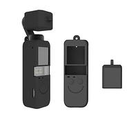 MotuTech Coque Silcone étui pour DJI Pocket 2 Protection Anti-Rayure Anti-Choc + Protège-Objectif Anti-poussière Couvercle Lens Cap