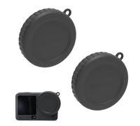 MotuTech Couvercle de l'objectif pour DJI Osmo Action 6 Silicone Lens Cap Snap on Lentille Bouchon Capuchon Housse de Protection (2 pcs)
